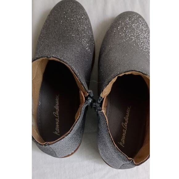Hanna Andersson Krista Charcoal Glitter Ankle Boots Size 13 EUC - Picture 6 of 10